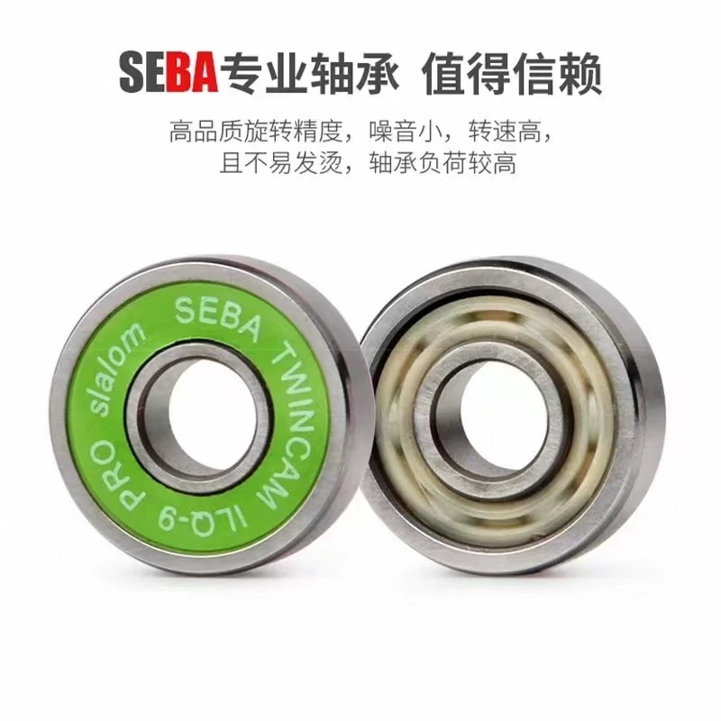 16 pieces Original SEBA ILQ9 PRO SLALOM Inline Skates Bearing for FSK Slalom Skating Bearings HV High IGOR KSJ HL Rolamento