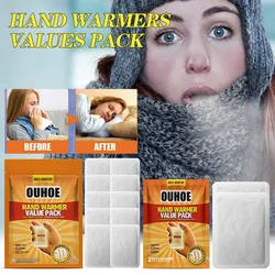 10/20pcs Disposable Hand Warmer Long-Lasting Adhesive Hand Body Heat Warmers Patch Portable Stickers for 10 Hours Warm Accessory