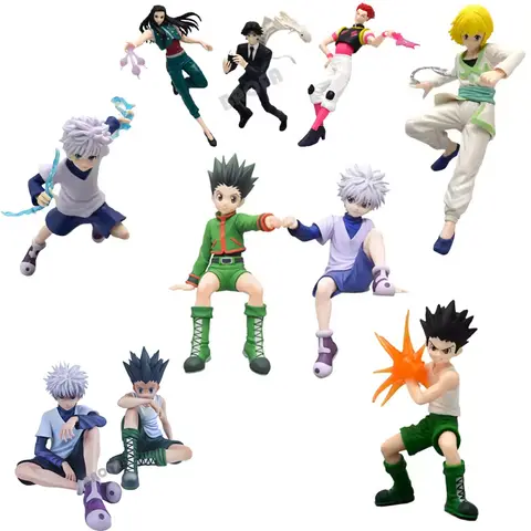 Hunter x Hunter Gon Freecss 애니메이션 피규어, Alluka Zoldyck 액션 피규어, Chrolo Lucilper/Kurapika 피규어 모델 장난감 선물, 13cm