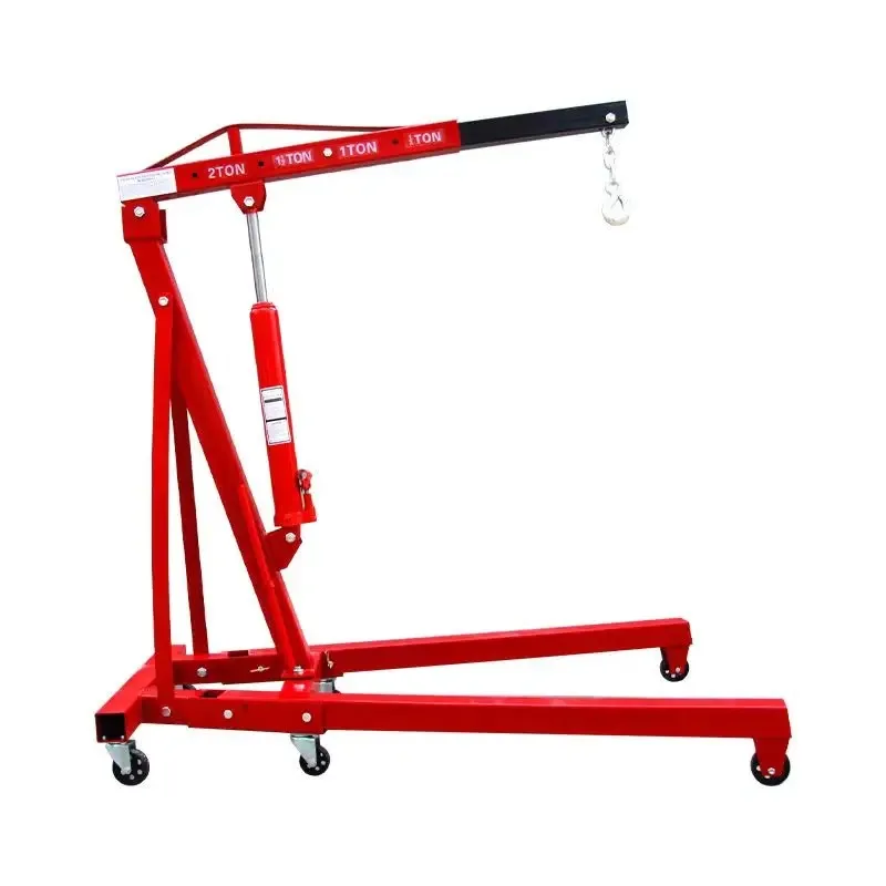 Factory Direct Sales High Quality Folding Engine Crane Vertical Hoist Pulley Workshop Hydraulic Crane Jack Engine Lift Crane