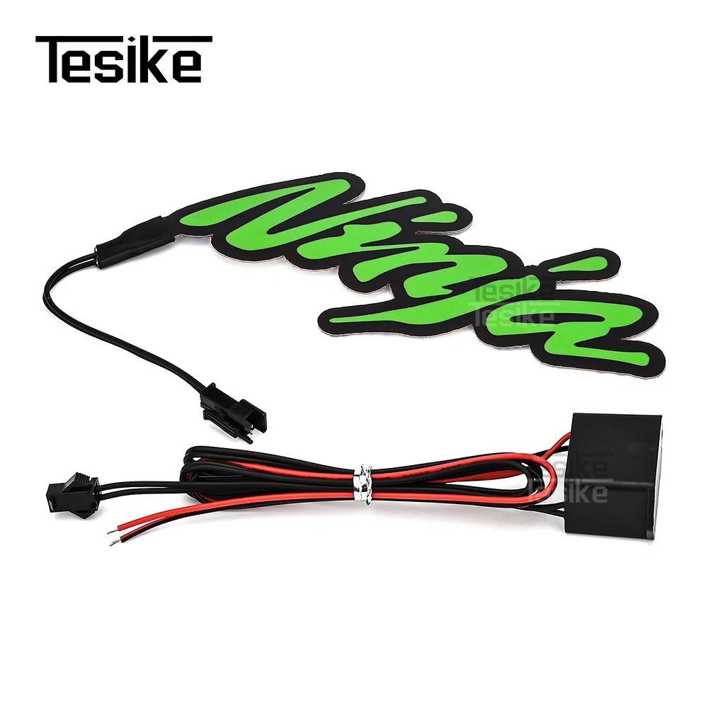

For KAWASAKI NINJA Motorcycle Stickers Night Light Flashing Patch Fairing Body Suitcase Decal Ninja 250/300/400/650 ZX Z H2R