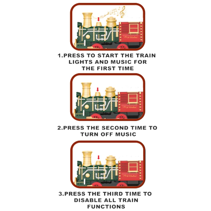 Zabawka Pociąg Elektryczny Świąteczny Pociąg Kolejowy Wagon Symulacja Retro Dekoracja Pociągu Model Dziecięcy Pociąg Szybki Zestaw Zabawek dla Chłopca Prezenty