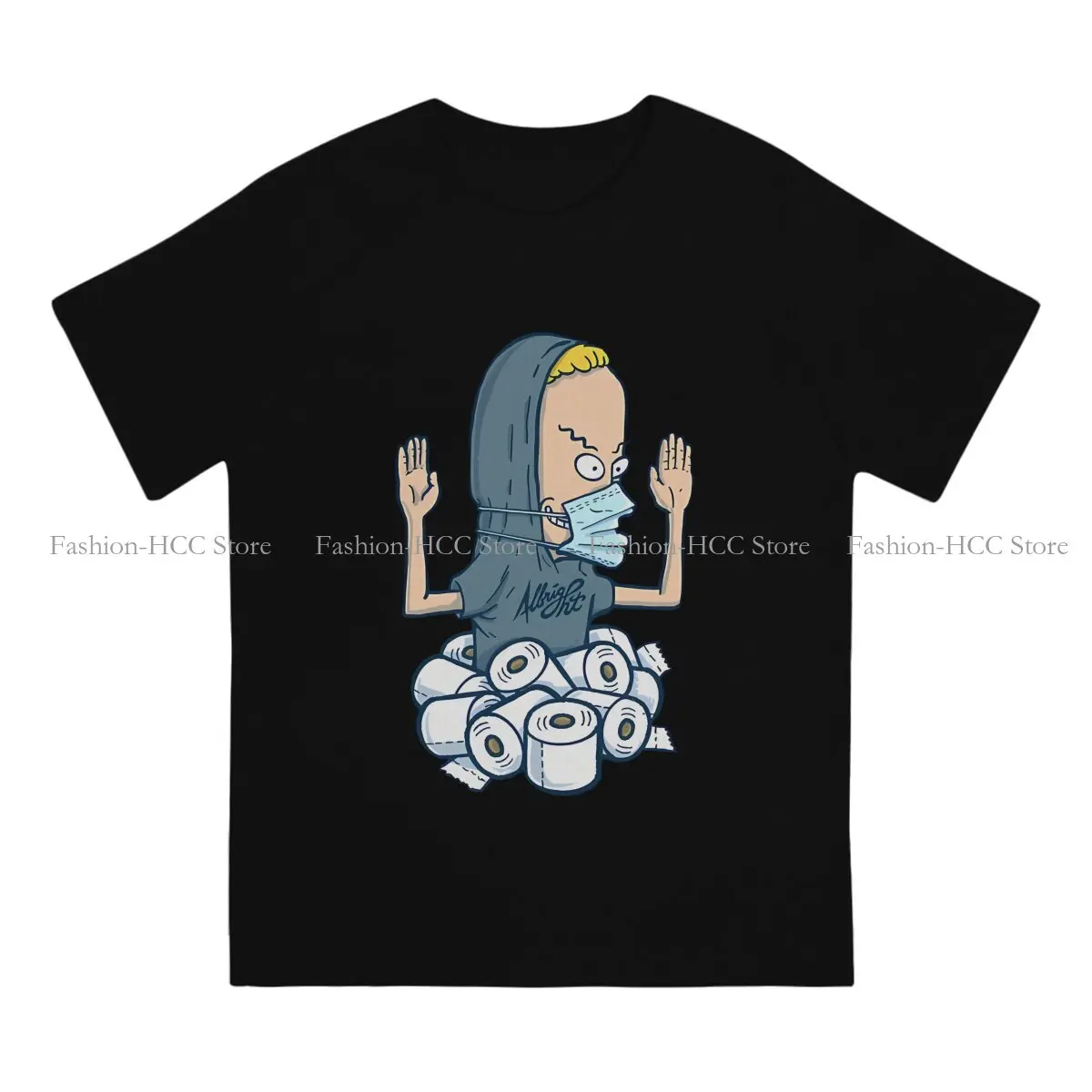 Beautiful Model Huh Huh Home Alone Fashion Polyester TShirts Beavis And Butt Head Men Harajuku Streetwear T Shirt Round Neck