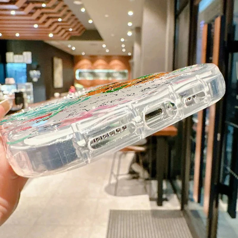 Funda de teléfono curvada ondulada con diseño de crisantemo y mariposa para Honor 400 200 X9C X9B X8 X8B X8C X7A X7B X6 X6B Magci 7 6 Lite