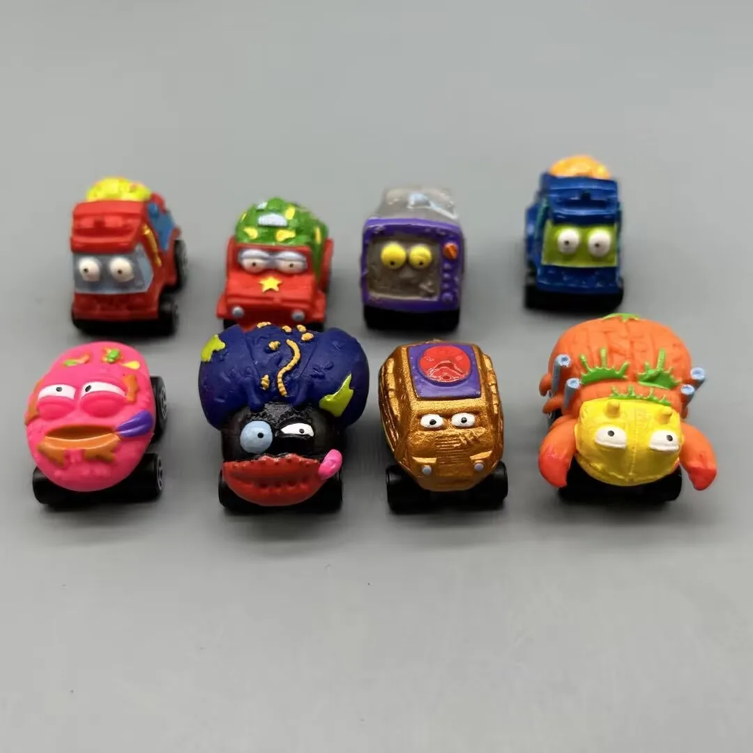 3CM Zomlings Trash Mini Figure Pack Car Model Toys Grossery Monster Gang Garbage Action Figure Toy for Kids Birthday Gift