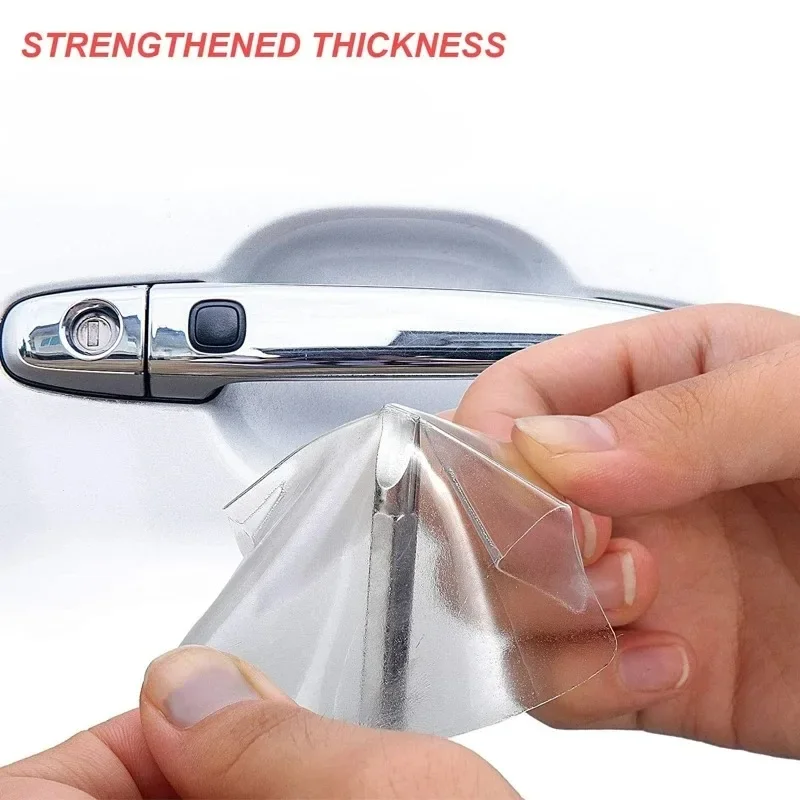 Transparent Car Door Handle Stickers Universal Invisible Anti-scratch Protection Sticker Silicon Auto Door Bowl Protective Film