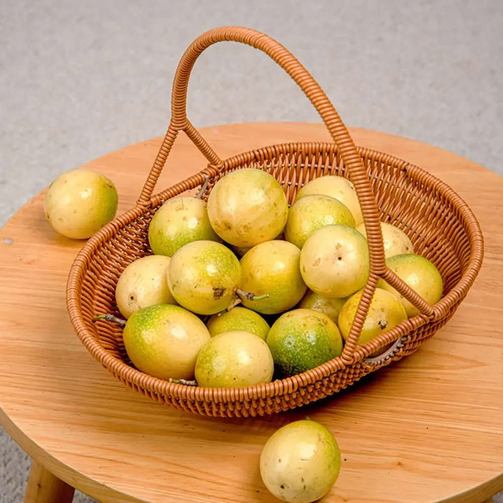 

High Quality Portable Handwoven Bread Storage Basket Breathable 10 Styles Fruit Tray Sundries Organizer Rustic Flower Basket