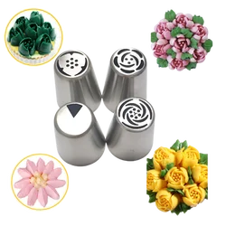 1PCS Russian Tulip Icing Rose Pastry Nozzles Cake Decorating Tools Icing Piping Nozzle Cream Cupcake Tip Baking Accessories