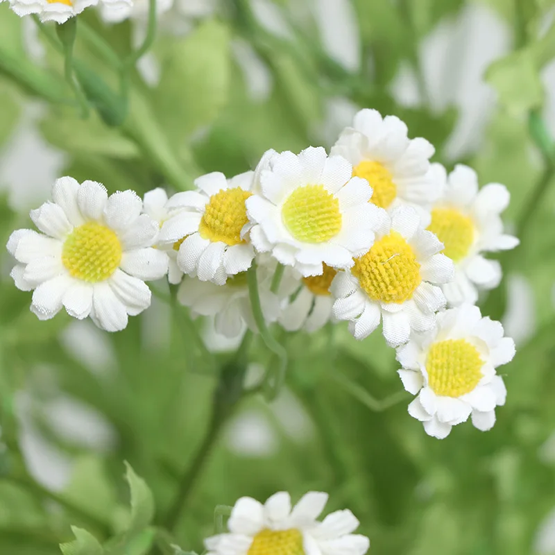 55CM Chamomile Artificial Flower Nordic Decoration Small Daisy Ornament Dining Table Small Fresh Silk Flower Flower Arrangement
