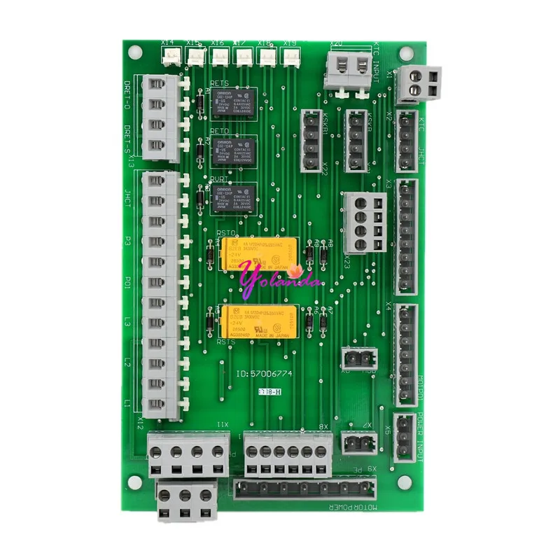 

ID NR 57006774 Yolanda Lift Parts For Schindler Elevator 300P Door Operator Interface Board PCB QKS9