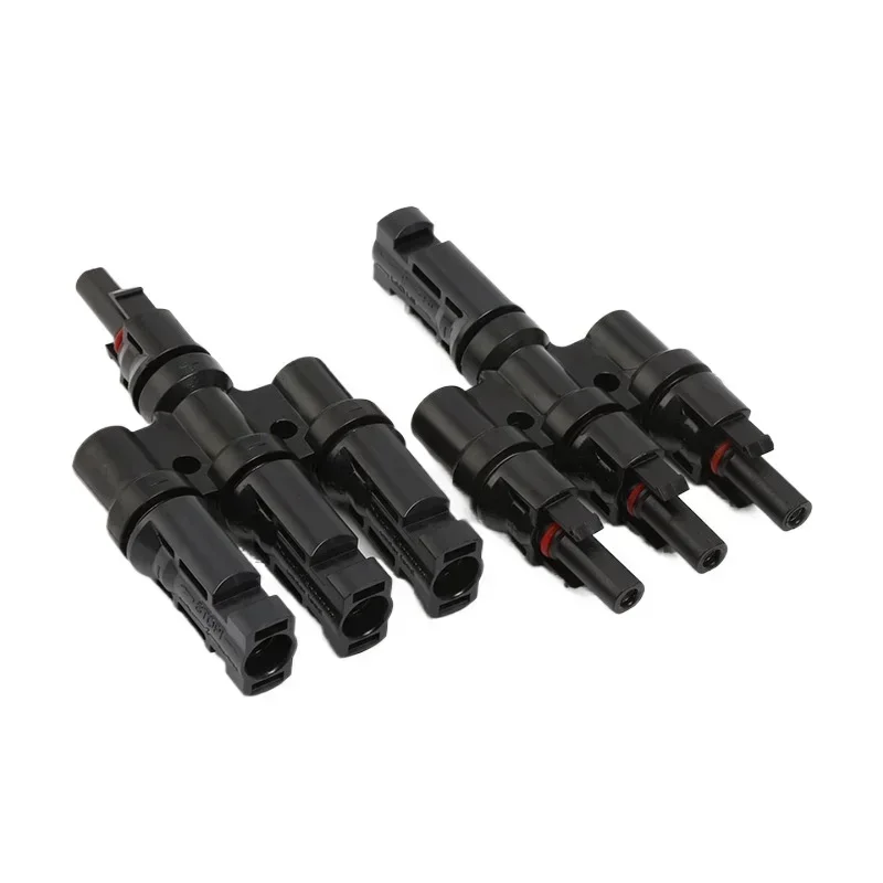 IP67 3 to 1 T Branch Parallel Connection Adaptors Photovoltaic Connector for Solar Cable PP0 2.5mm sq~6.0mm Connect