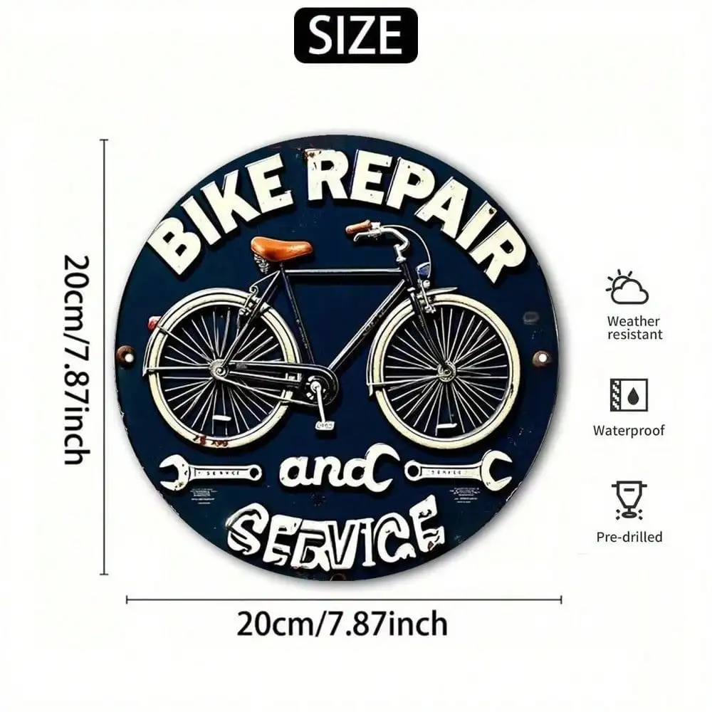 AliExpress CIFBUY Vintage Metal Tin Sign - Retro Cycling & Motorcycle Wall Decor for Living Room, Bar, Garage