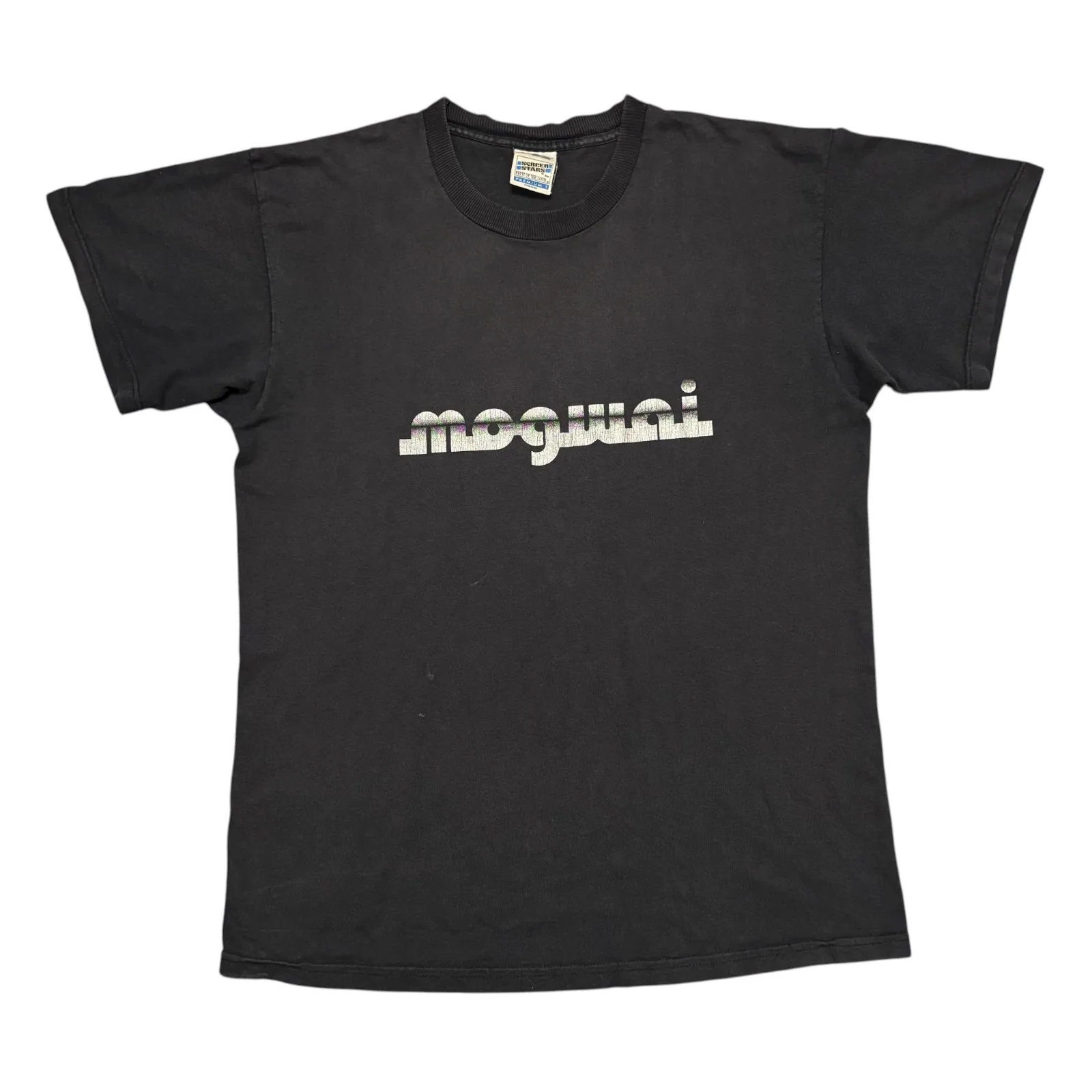 Vintage Mogwai Shirt Large Black 90s Screen Stars Rock Band Tee Sigur Ros Slint