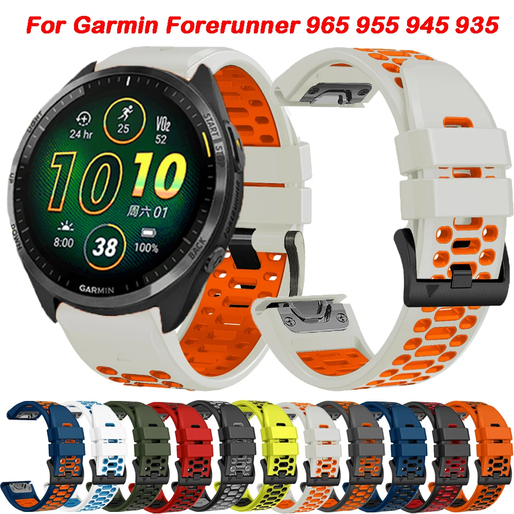 QuickFit 26 22mm Watch Band For Garmin Forerunner 965 955 Solar 945 935 Smart Watch Strap Fenix 7X 7 6 6X 5X Wristband Bracelet