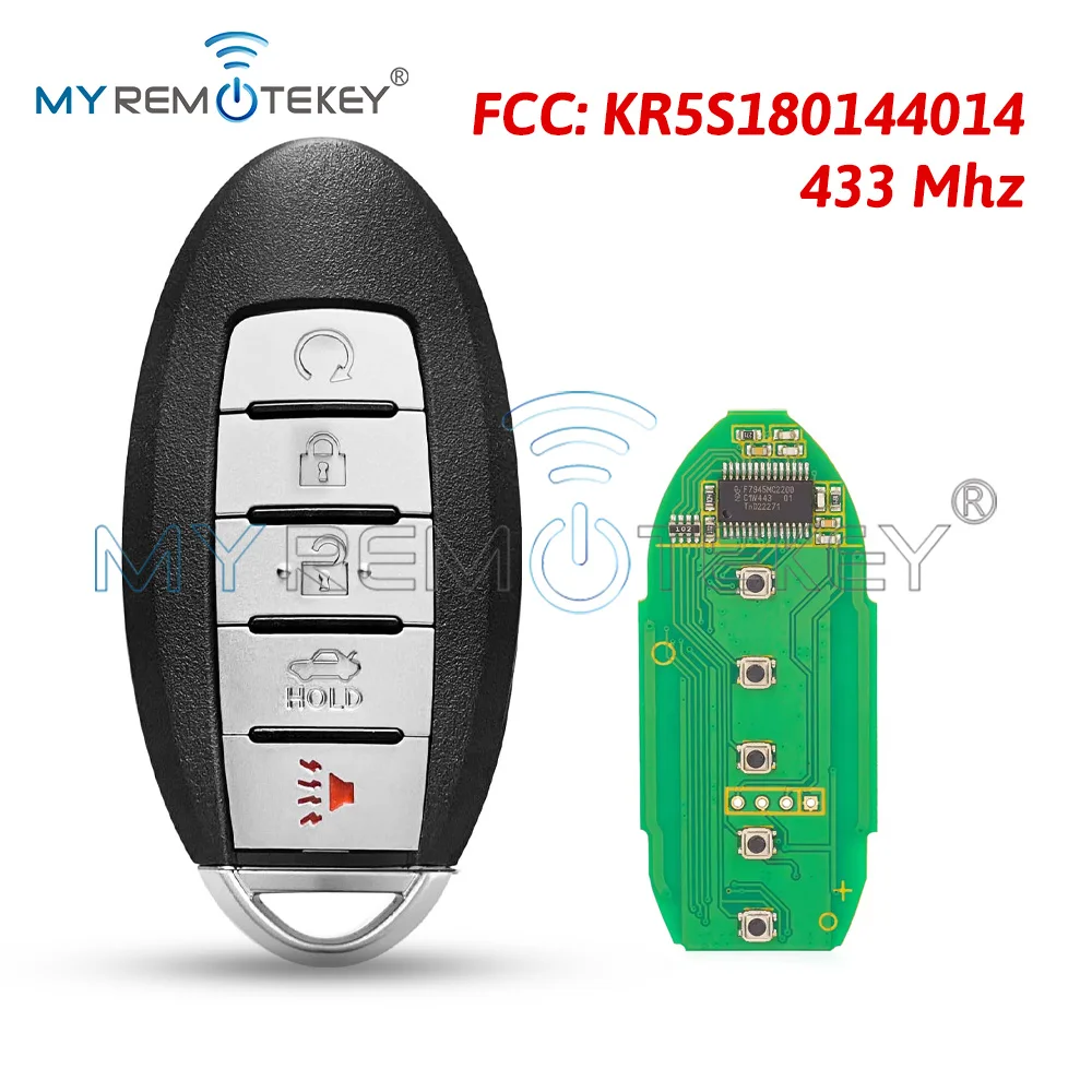REMTEKEY 433MHz FSK For Infiniti Q50 Q60  S180144210 285E3-4HK0A KR5S1801440145 PCF7945M HITAG AES 4A CHIP NSN14 Smart Key