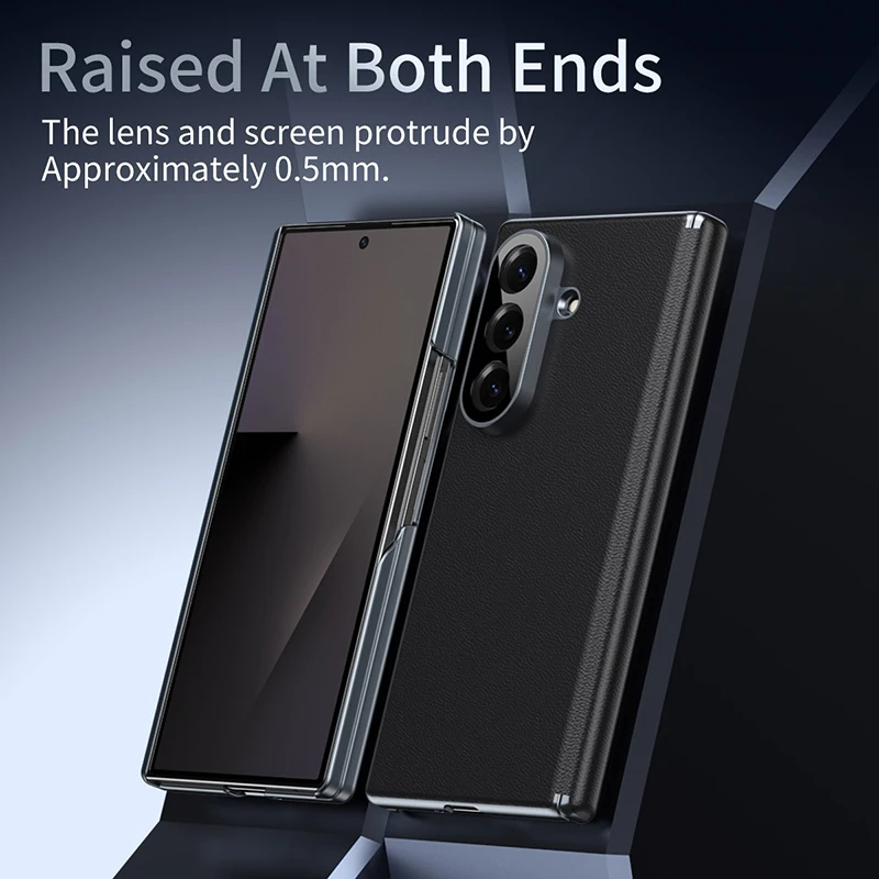 For Samsung Galaxy Z Fold 7 6 5 4 Case Luxury Ultra-thin Skin-Friendly Without Front Cover Shockproof Hard Back Case Accessories