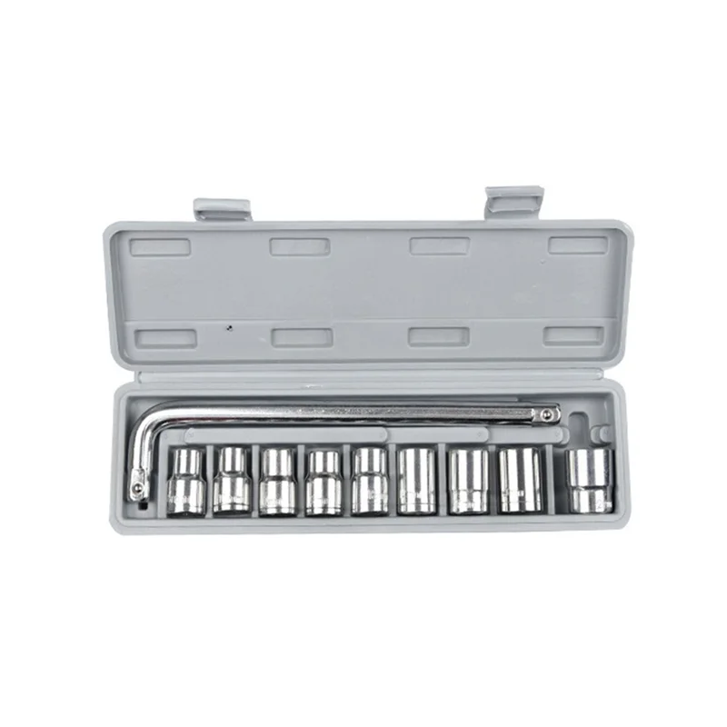 ABKJ-10-Piece manga combinação conjunto de ferramentas kit catraca reparação roda emergência triciclo reparação automóvel conjunto multifuncional