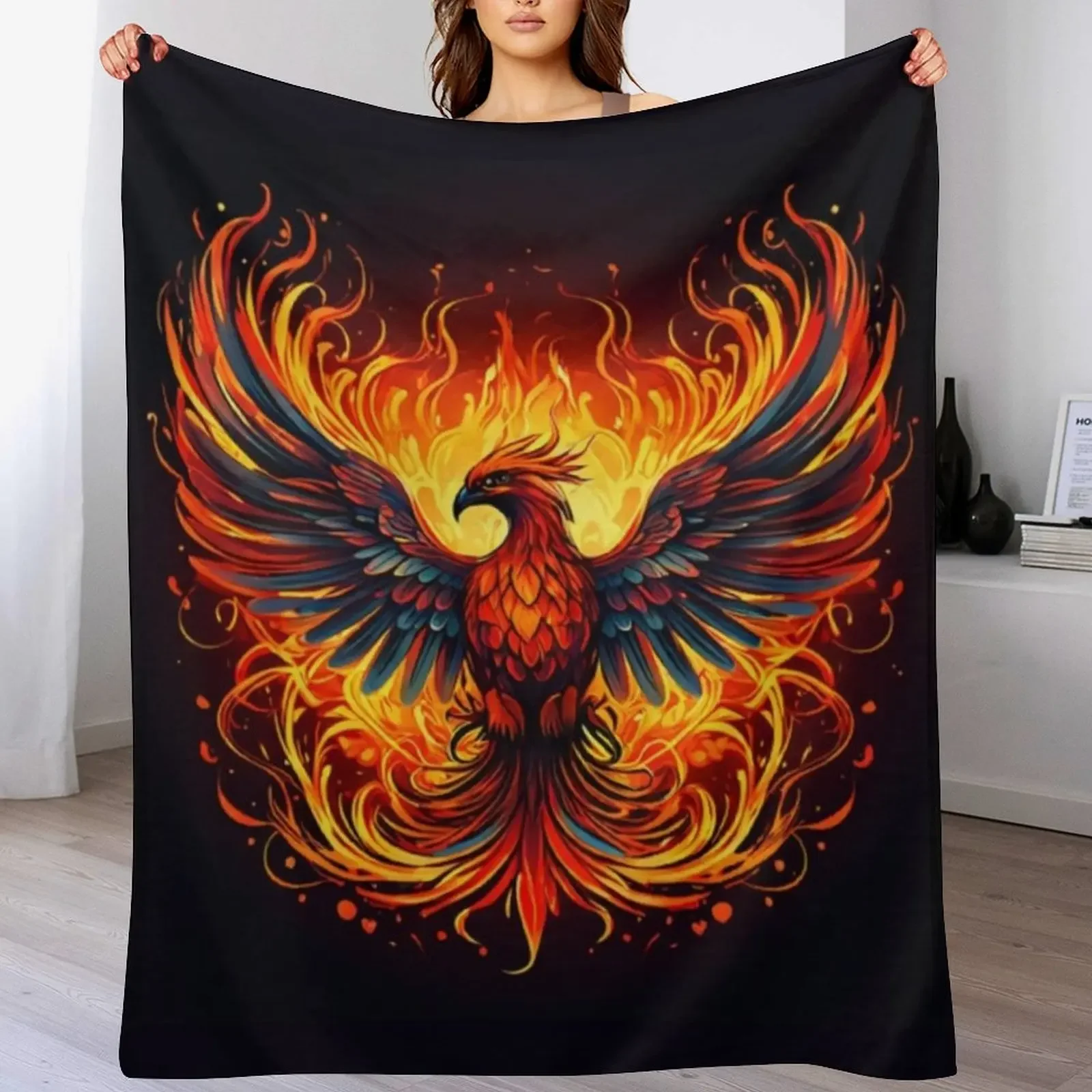 

Одеяло Феникса, волосатая кровать, модные летние одеяла из фланелевой ткани, одеяла для диванов, одеяла в стиле аниме