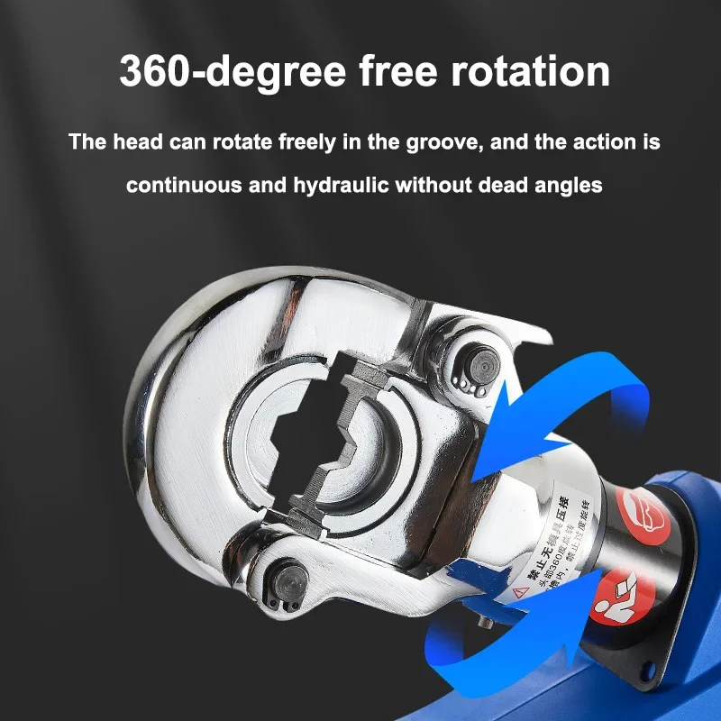 EZ-300電動油圧式ケーブル圧着工具、バッテリー駆動、10-300mm²油圧ケーブルラグ圧着ペンチ