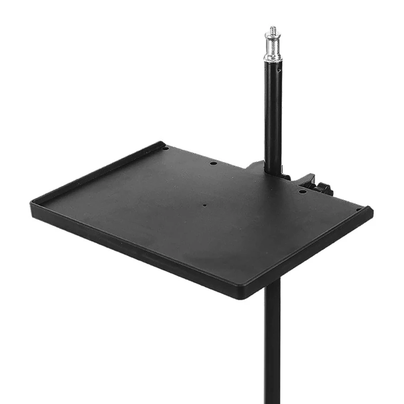 Clamp-On Rack Holder Mic Stand Microphone Stand Tray for Most Mic Stand for Stage, Live Streaming, Concert Performances