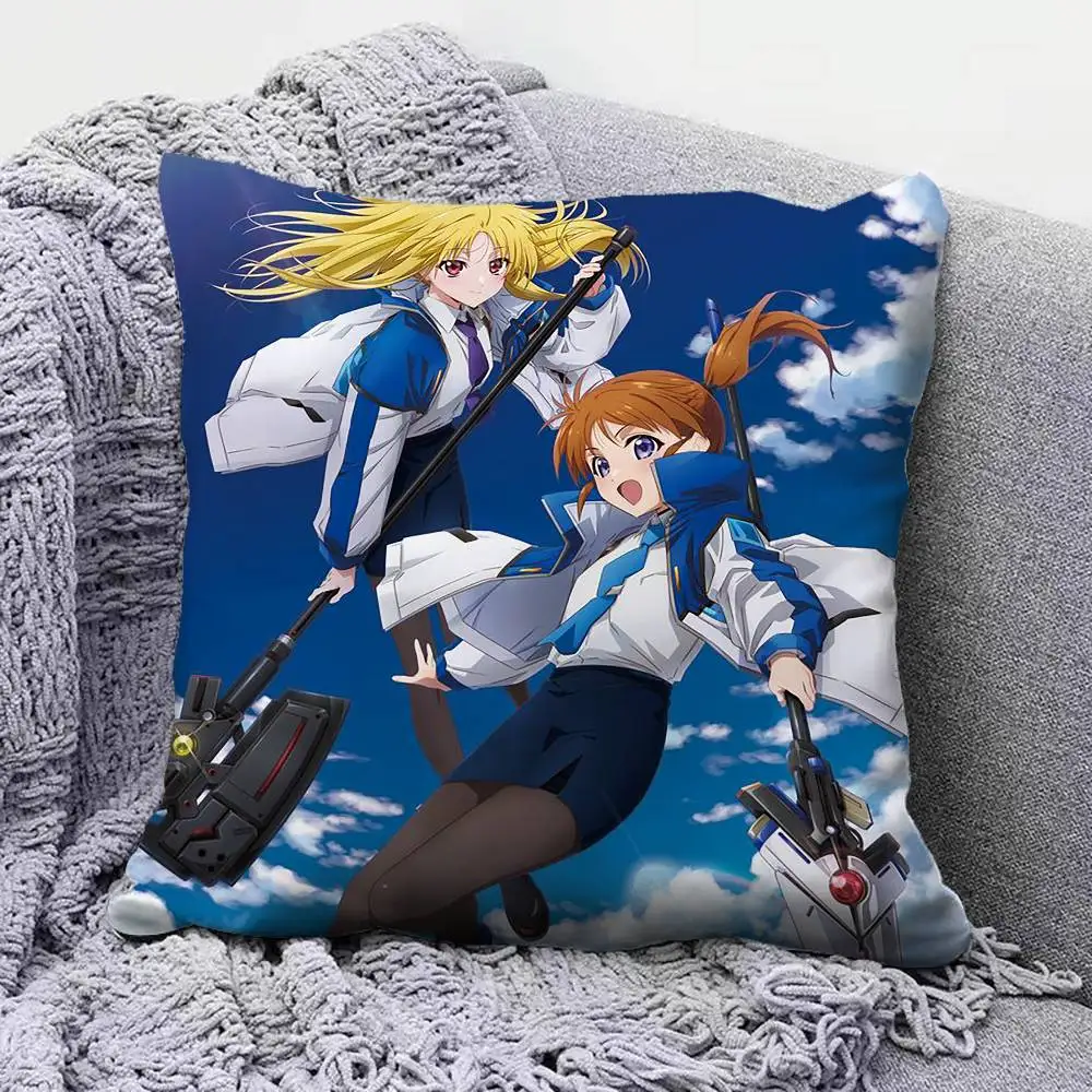 Magical Girl Lyrical Nanoha  Pillow Covers, Home Sofa Cushion Covers and Aecorative Custom