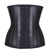 Corset Waist Latex Waist Trainer Corset Belly Slim Belt Body Shaper Modeling Strap 25 Steel Boned Waist Cincher Colombianas
