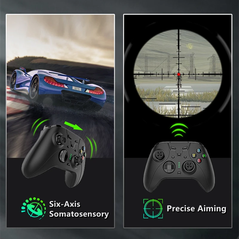 جهاز تحكم النخبة اللاسلكي لجهاز نينتندو سويتش قطعة تحكم الاهتزاز 6 محاور غمبد لنينتندو سويتش Oled ملحقات