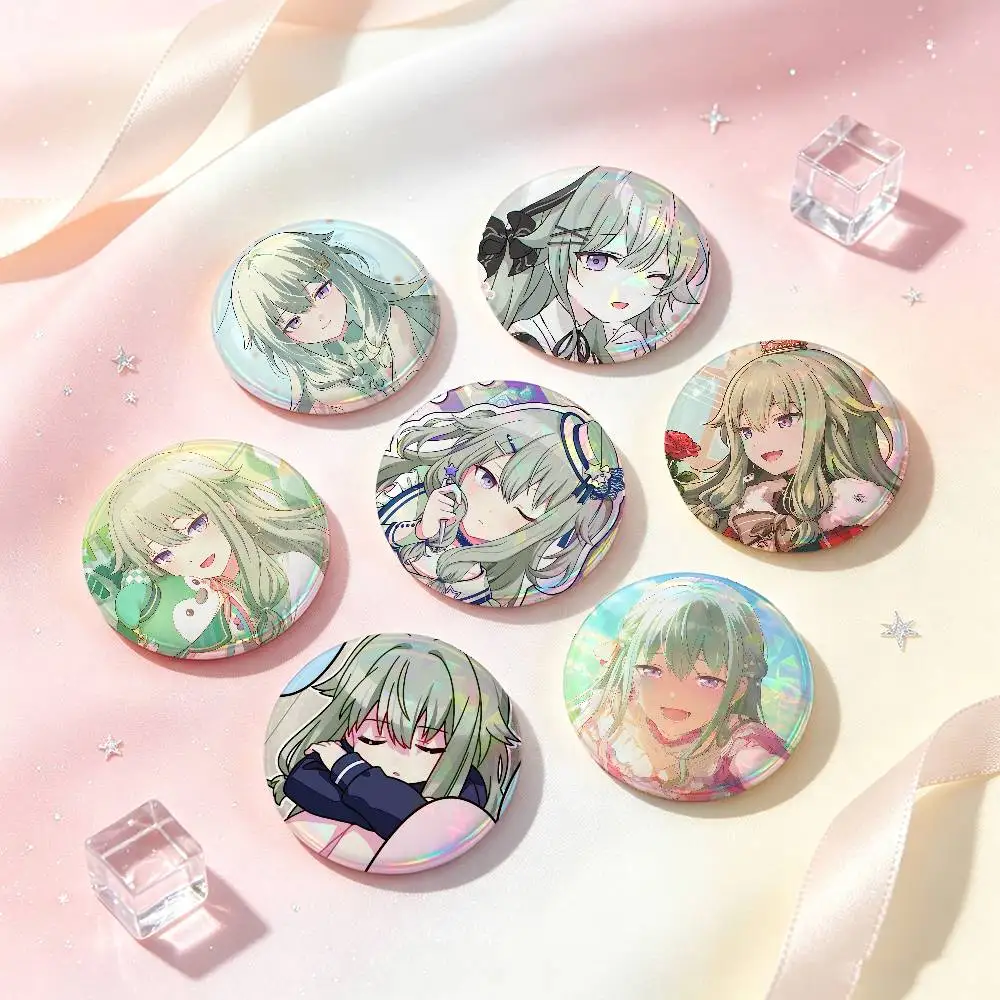 Kusanagi Nene Anime Figure Badges 25 32 44 58 75 Mm Round Cosplay Pin Bag Decor Fans Collect Friends Gifts Brooch Souvenir