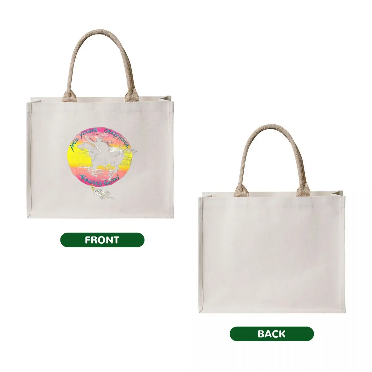 Ragged Glory. Tote Bag Handbags Lady bags woman shopping bag custom bags