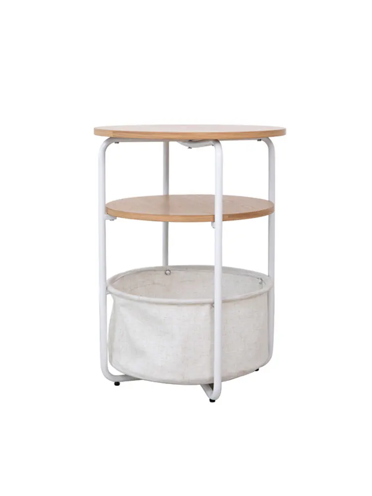 Side Table Table Coffee Table Sofa Modern Minimalist Iron Living Room Movable Corner Table Bedside Table round Table