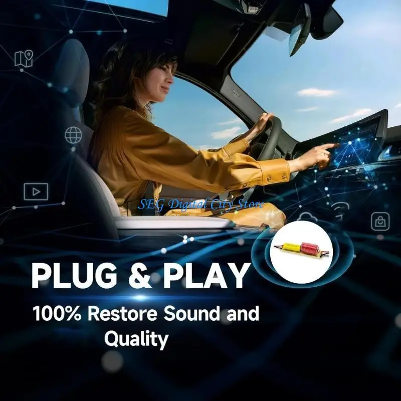 U75B高2ウェイスピーカー周波数スプリッター80Wパワーハンドリング付きカーサウンドシステム用DIYモジュール