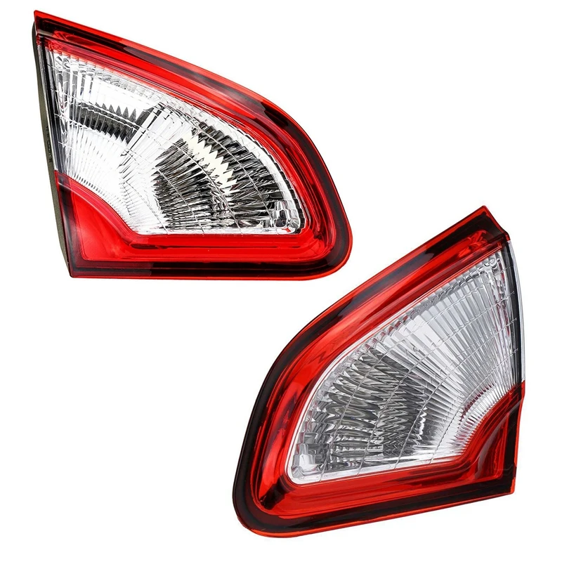 2 Pcs Car Rear Tail Light Inner Side For Nissan Qashqai 2010-2014 EU Version, Right & Left