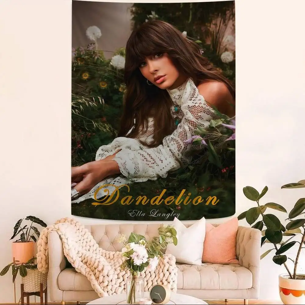 Country Rock Singer E-ella L-langley DIY Wall Tapestry for Living Room Home Dorm Decor Wall Art Decor