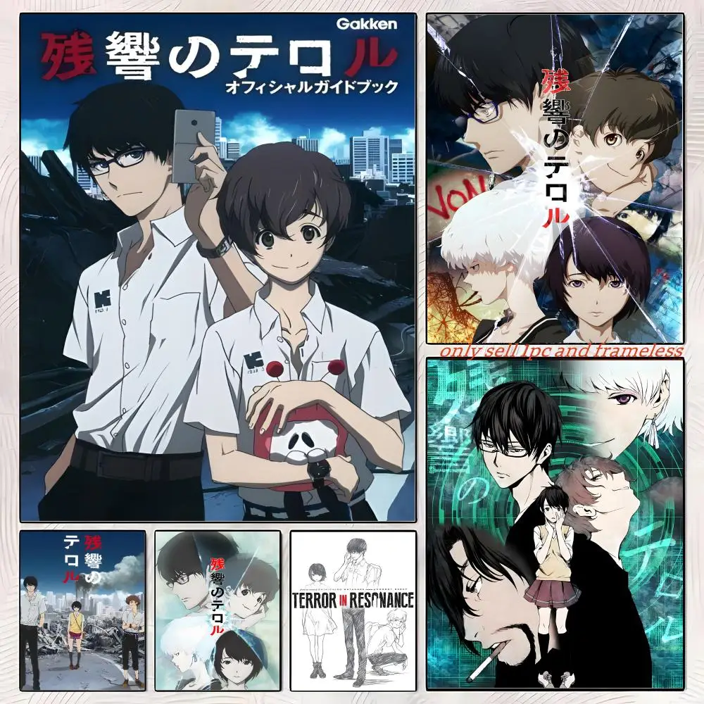 Terror In R-resonance Anime Poster Self-adhesive Painting With Prints Home Bedroom Living Room Decoration