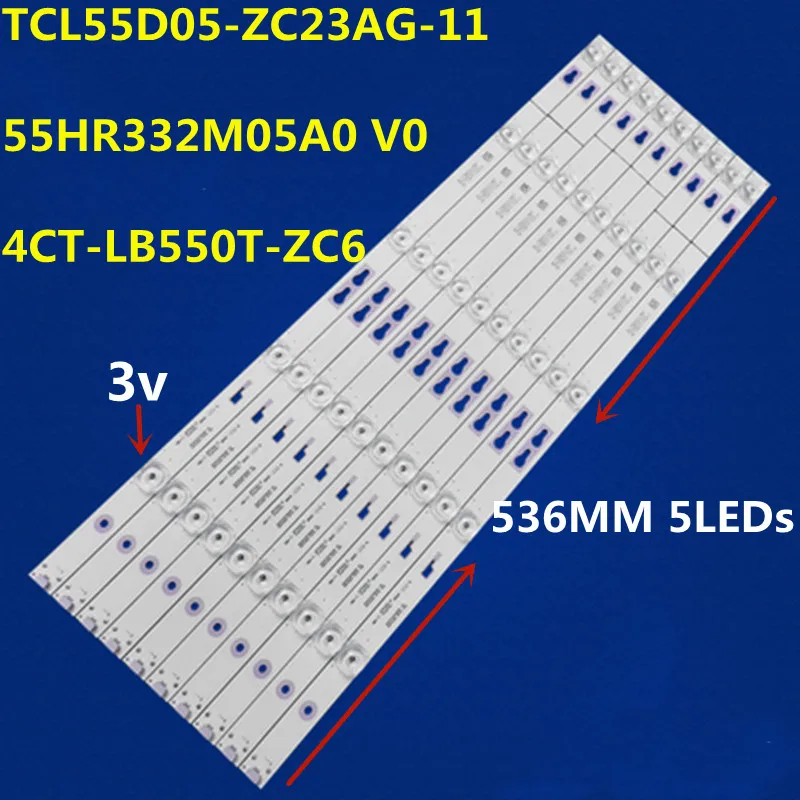 

LED Backlight Strip For 55RH1 55R81 TCL55D05-ZC23AG-04 4C-LB550T-ZC3 JL.D55051330-004IS-M_V03 55A7000 5*10 55HR332M05AC V2