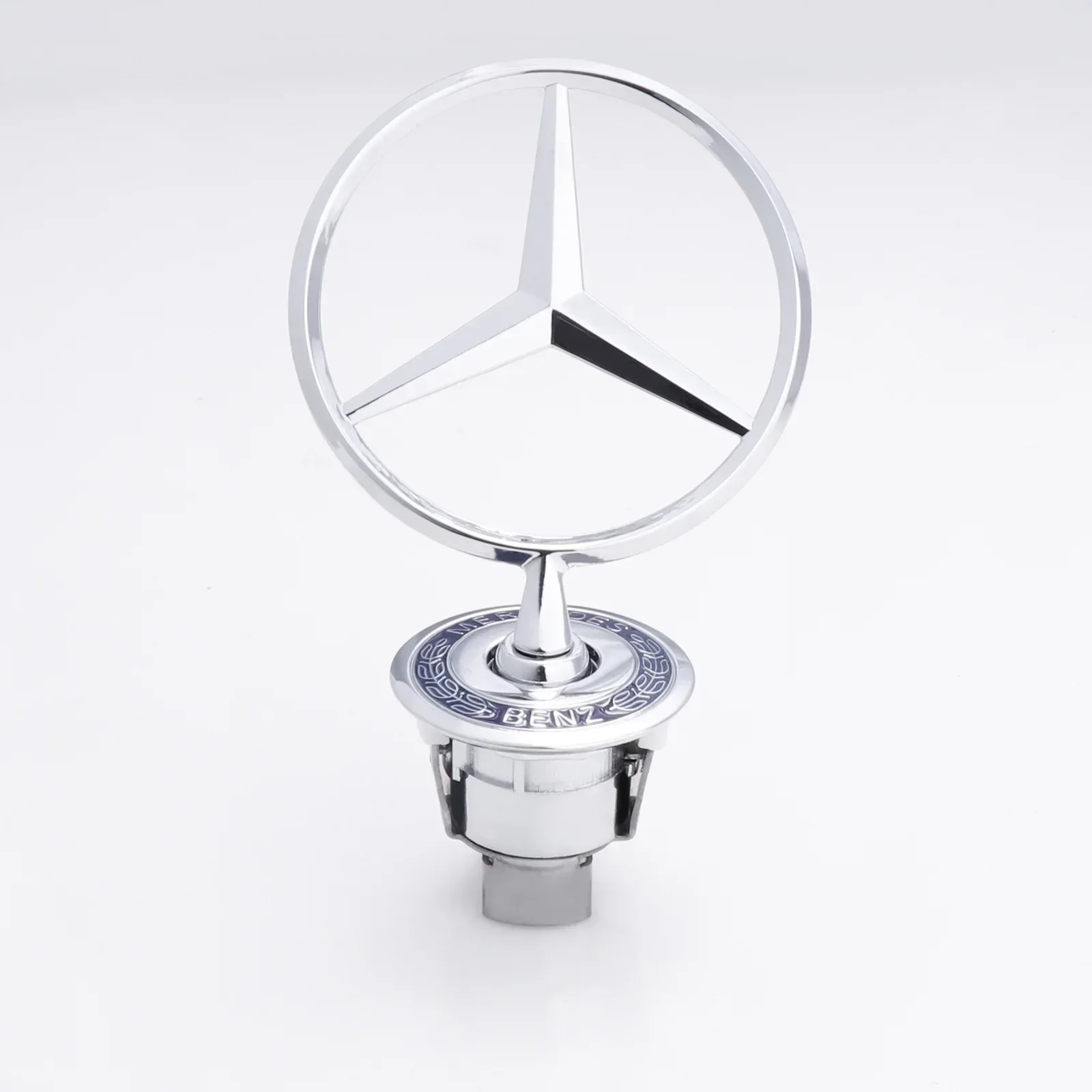 

Car Sticker 1Pcs Mercedes Benz Car Front Bonnet Logo Emblem Zinc Alloy Badge ForW204 W220 C180 C200 E260 E300L Auto Decorate Ac