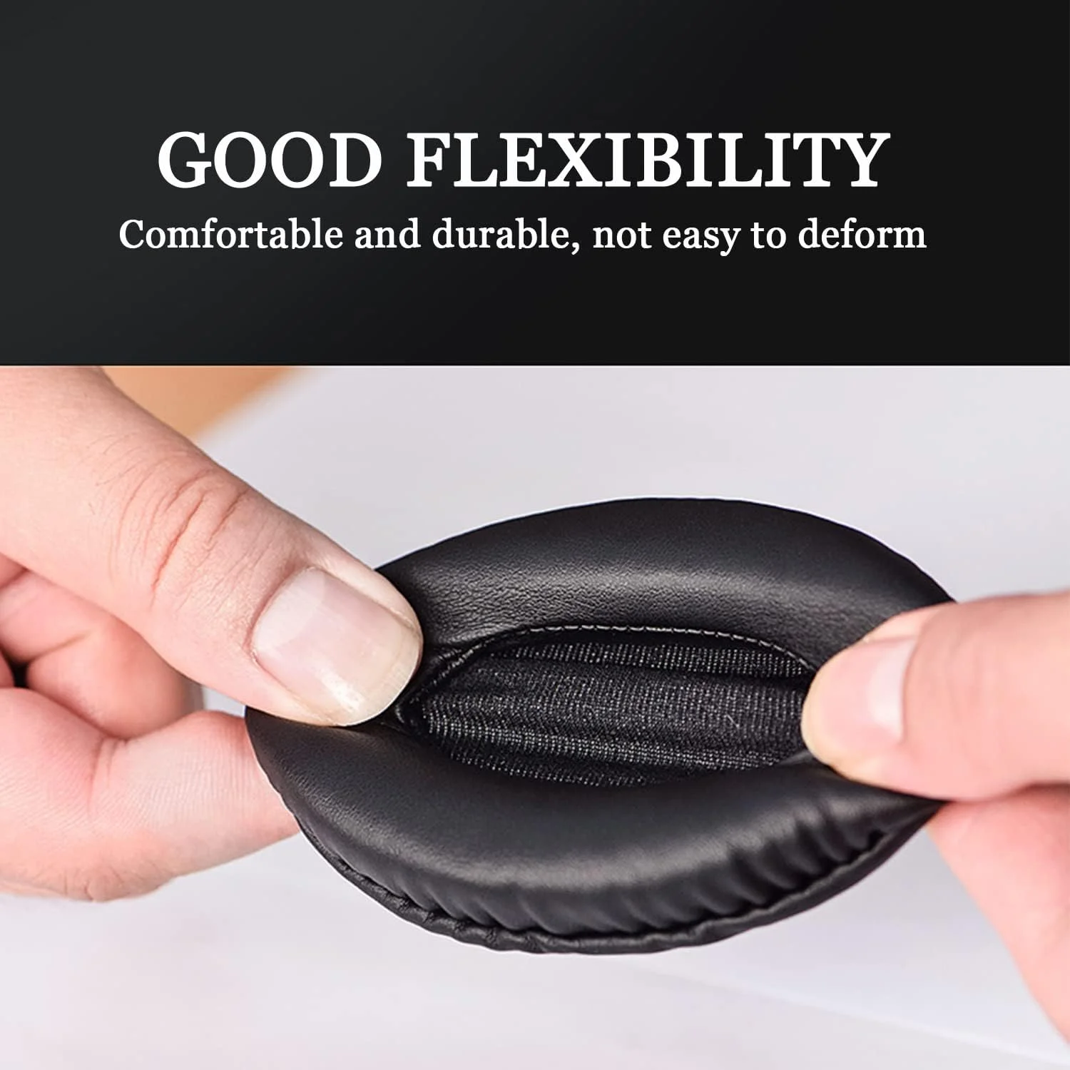 Replacement Ear Pads Compatible with ATH-SR30BT Headphone, Over-Ear Headphones Ear Pads, Protein Leather Ear Pads Repair Parts