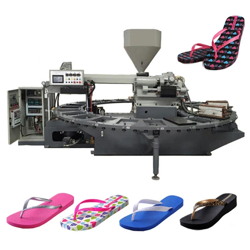 Rotating Plastic PVC Slippers/Sandals/Trigger Injection Molding Machine Blowing Slippers Machine