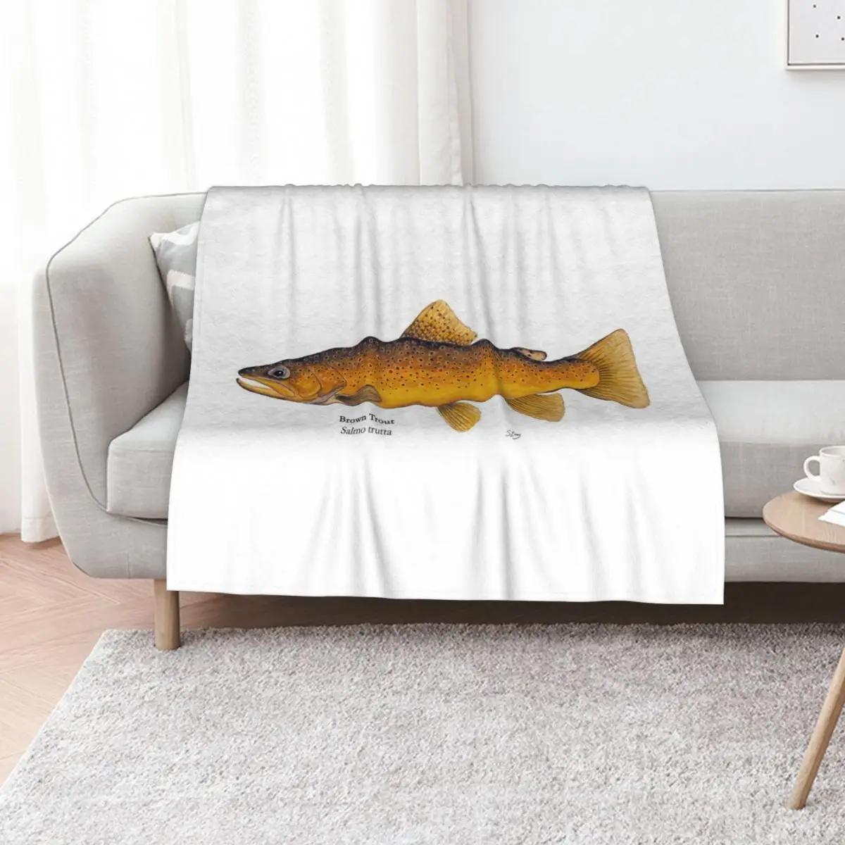 

Brown Trout Throw Blanket Sofa Throw Sleeping Bag Nap manga Blankets