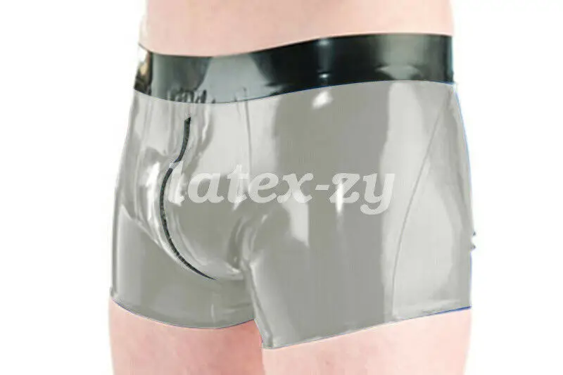 

100% Latex Rubber Men Boxer Handsome Sexy Shorts 0.4mm Size S-XXL