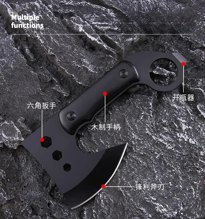 فأس حريق للتخييم متعدد الوظائف في الهواء الطلق، فأس دفاع عن النفس، فأس تكتيكي عملي EDC #2