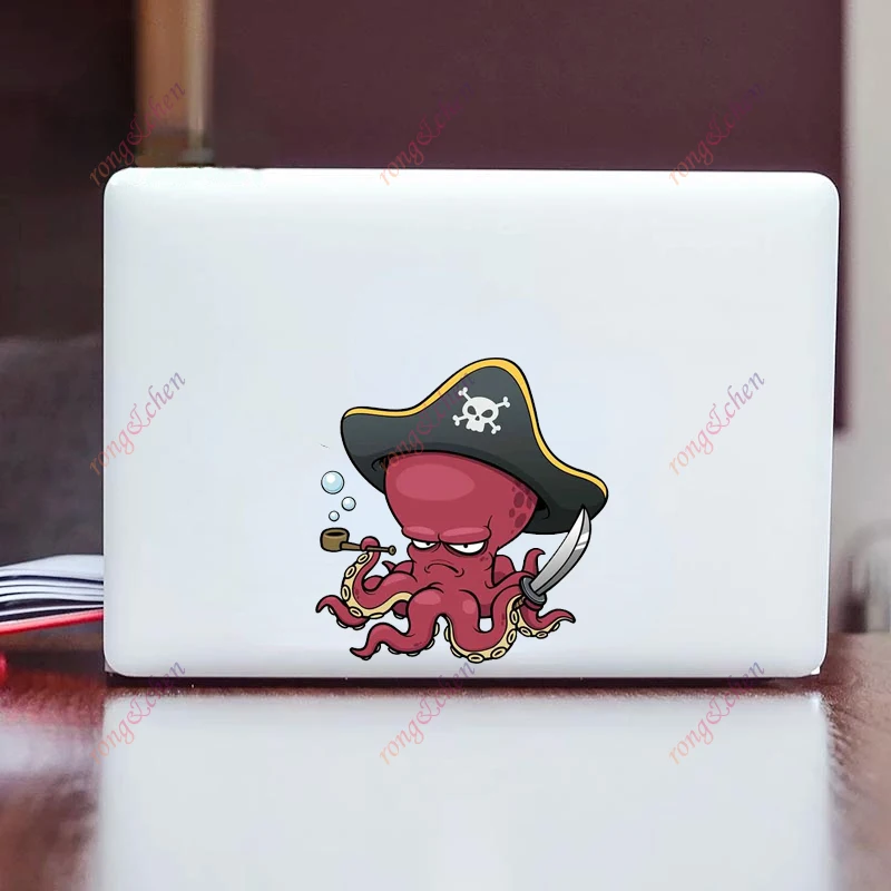 Cartoon Car Sticker Pirate Octopus for Car Motorcycle Racing Helmet Laptop Trunk Body Car Window Surfboard Waterproof PVC Decals