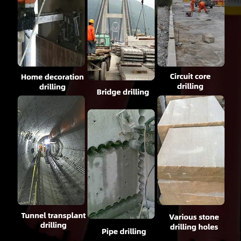 워터 드릴 비트 전문 산업 등급 드릴 비트 드릴링 구멍 빠르게 철근 콘크리트 벽 도구 다이아몬드 드릴러