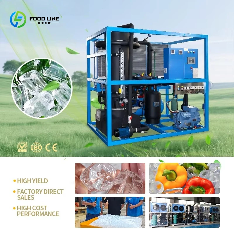 2026 New FL Industrial Automatic Tube Ice Machine with Motor & Pump for PH/ZA/MX/VE Edible Ice Plant Solution Factory Customized