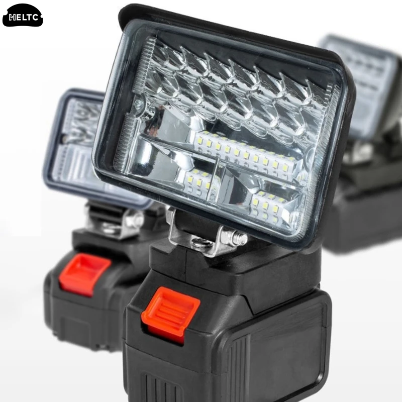 Imagem -02 - Luz de Trabalho Led para Makita 18v Li-ion Battery Lâmpada de Inundação de Emergência Portátil Trabalho Leve Polegada Lanterna Camping Lamp