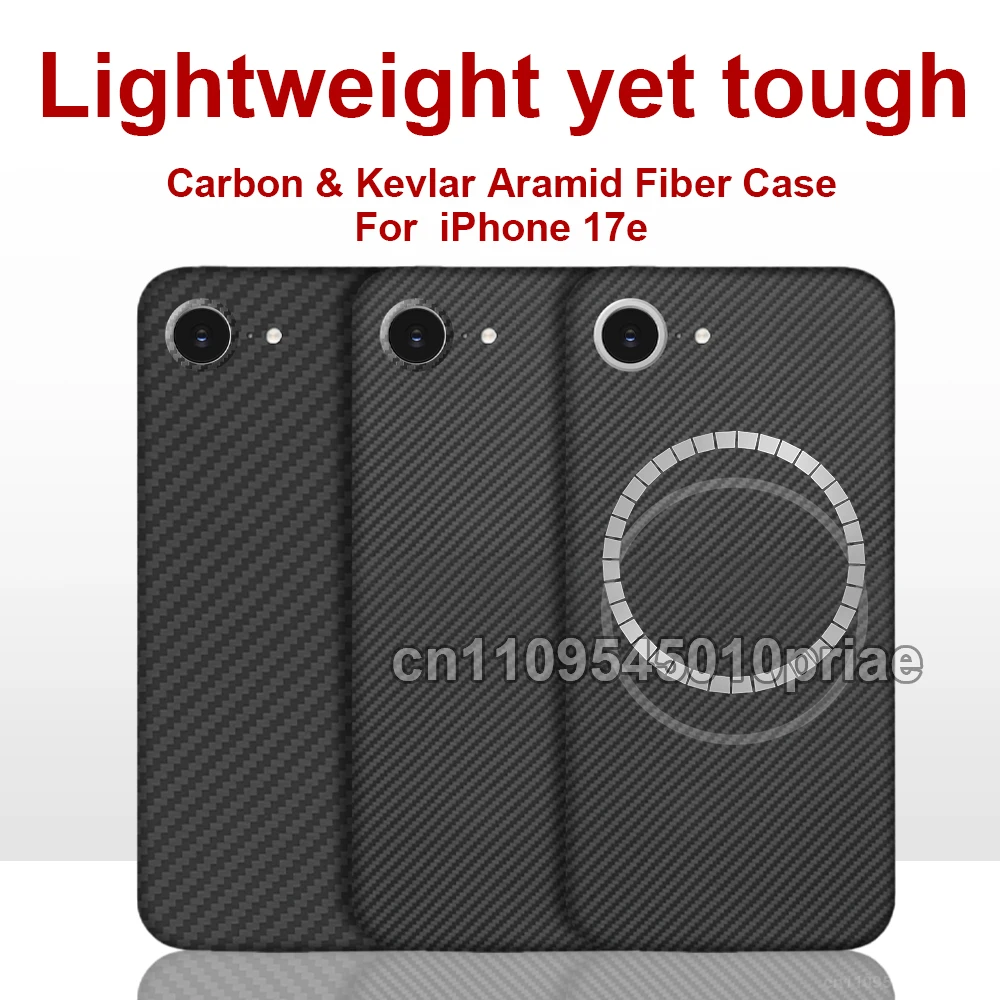 

Case for iphone 17e Carbon Fiber Ultra-thin Phone Case Aramid Fiber Material Phone Protection magnetic Slim light premium Case