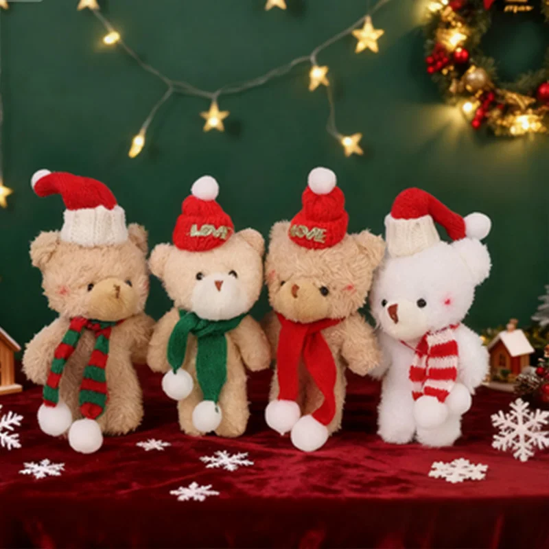 Cute Mini blush teddy bear Plush Toy Soft Animal Doll Home Decoration Christmas Gift Children's Birthday Gift Companion Gift