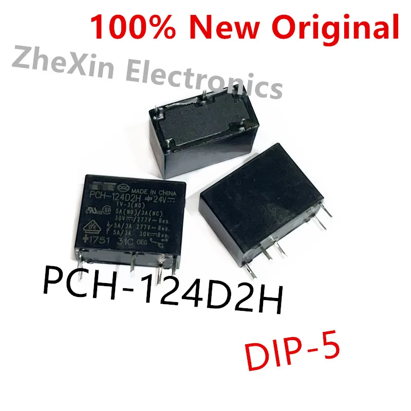 5-10PCS/Lot   PCH-124D2H 、PCH-112D2H 、PCH-105D2H   DIP-5   New Original Power Relay 5A SPDT  9-1440003-5、9-1440003-3、9-1440003-0