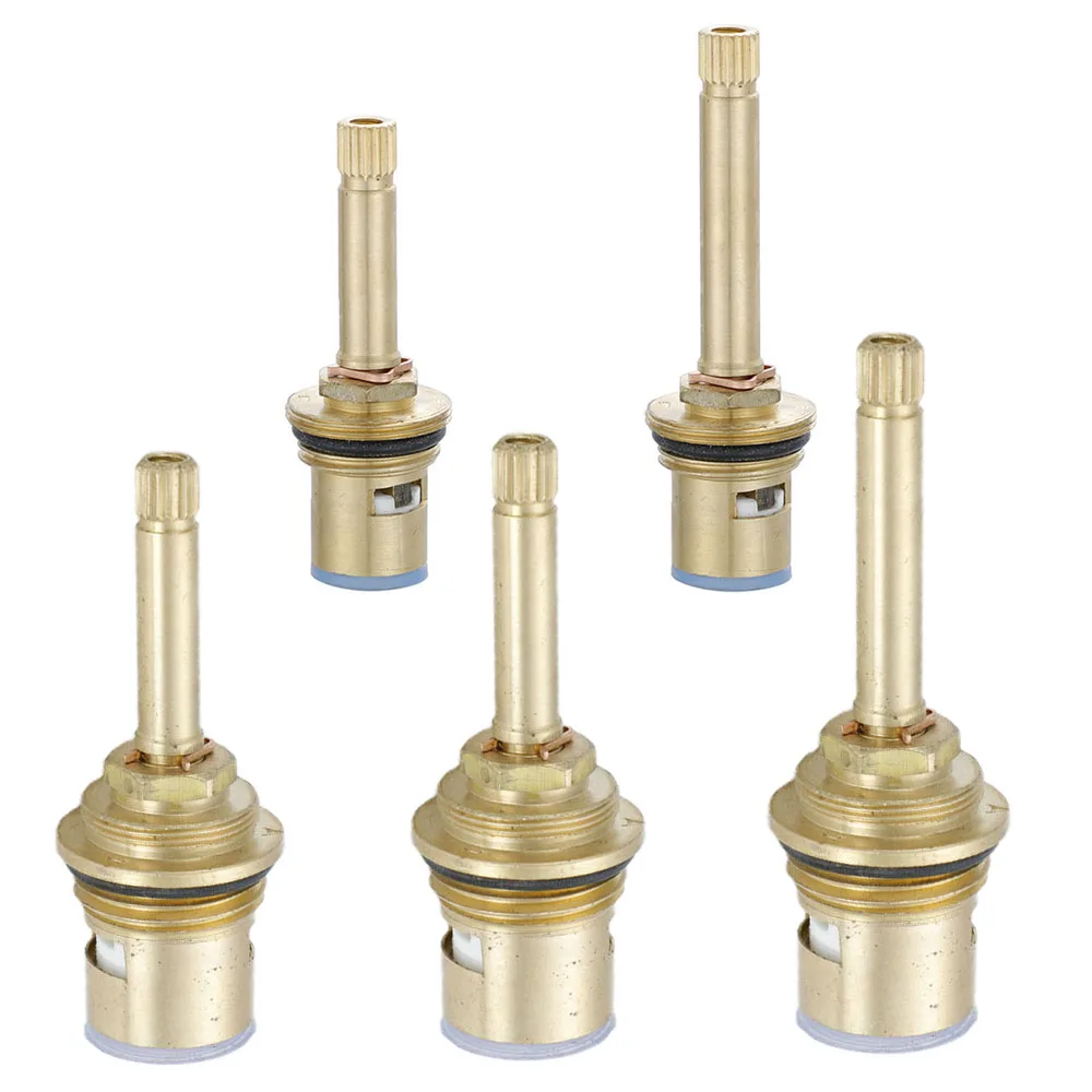 Shut-off Valve Copper Concealed Valve Faucet Cartridge DN15 DN20 70mm 76mm 80mm 82mm Faucet Cartridge Replacement 90° Turn Flow