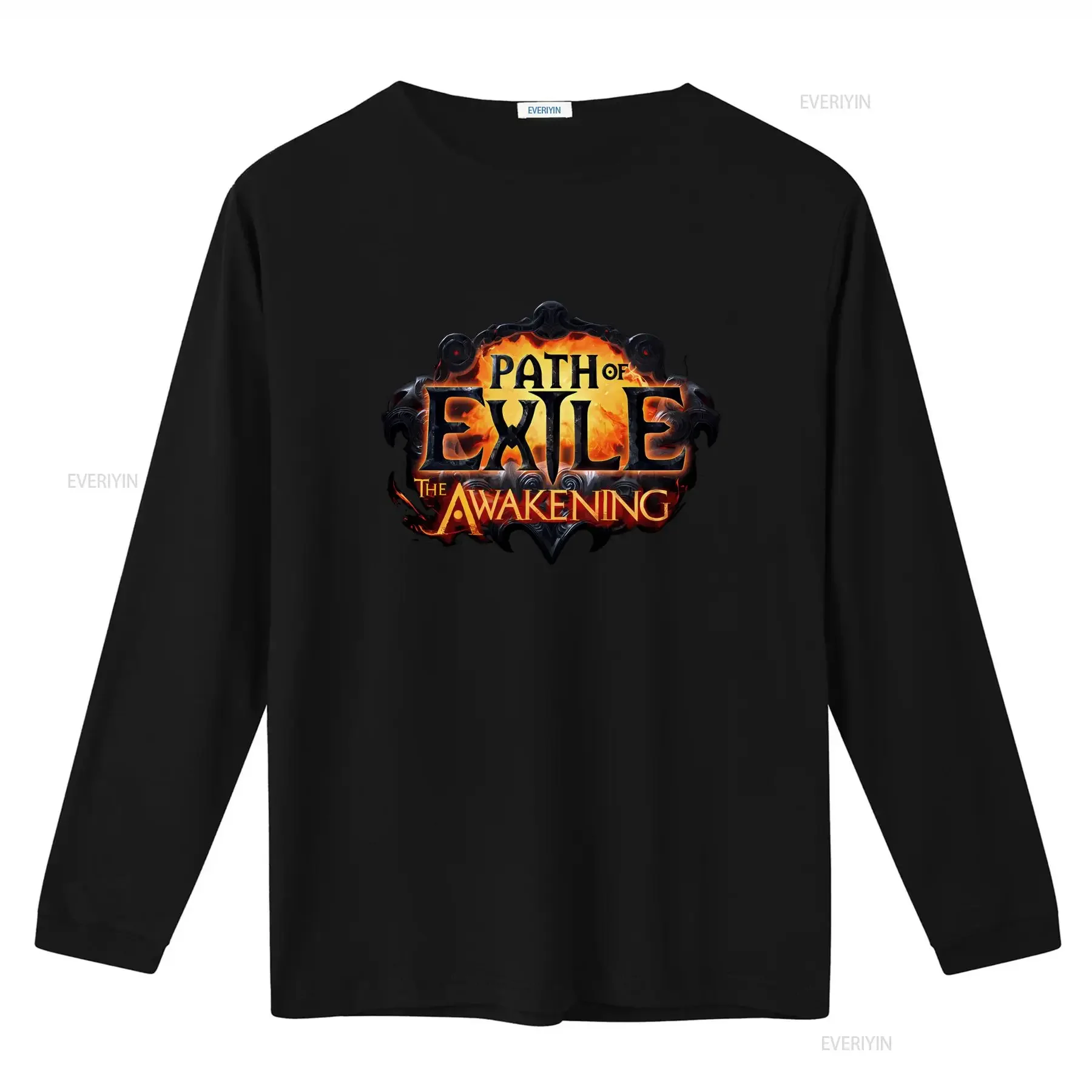 Men s Path of Exile The Awakening Video Game Promo T Shirt 4XL XXXXL Design Gaming vintage Washed Versatile Slightly fashion